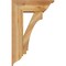 Ekena Millwork Imperial Traditional Rough Sawn Bracket w/ Offset Brace, Western Red Cedar, 8"W x 22"D x 34"H BKT0806X22X34IMP01RWR - alternate 4
